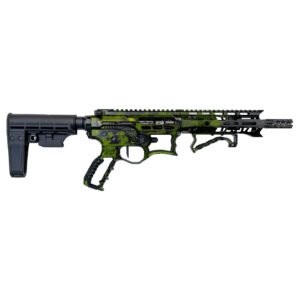 F1 BDRX-15 223 Wylde, 7.5″ Barrel, Tippmann Brace, XS7M Handguard, Green Galaxy, 30rd