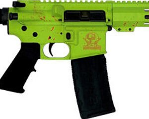 AR15 Pistol 223'5.56 7.5" Barrel Nitride Zombie Splatter 30rd