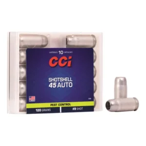 CCI #9 Pistol Shot Shells, .45 ACP, 120 Grain, 10 Rounds
