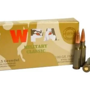 Wolf Military Classic, 6.5 Grendel, FMJ, 100 Grain, 240 Rounds